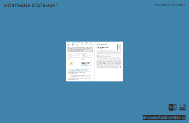 Hypothekenabrechnung der Bank Dara Salaam, Somalia, im Word- und PDF-Format, Beispielvorschau (3-4)